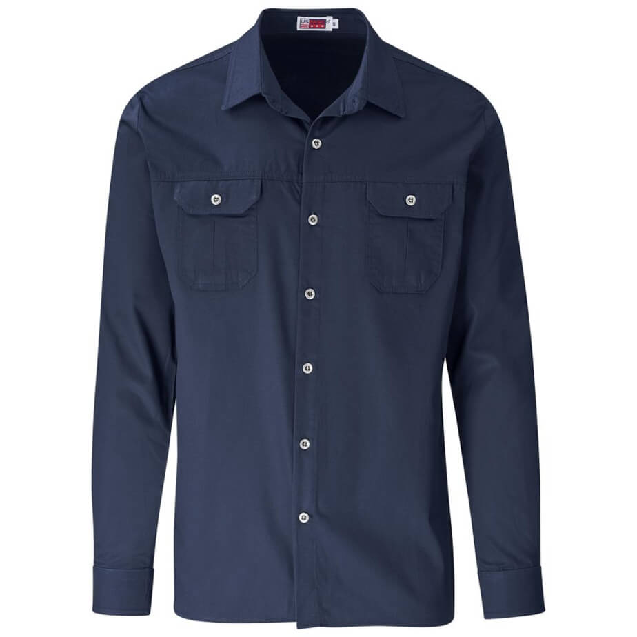 Mens Long Sleeve Wildstone Shirt Navy